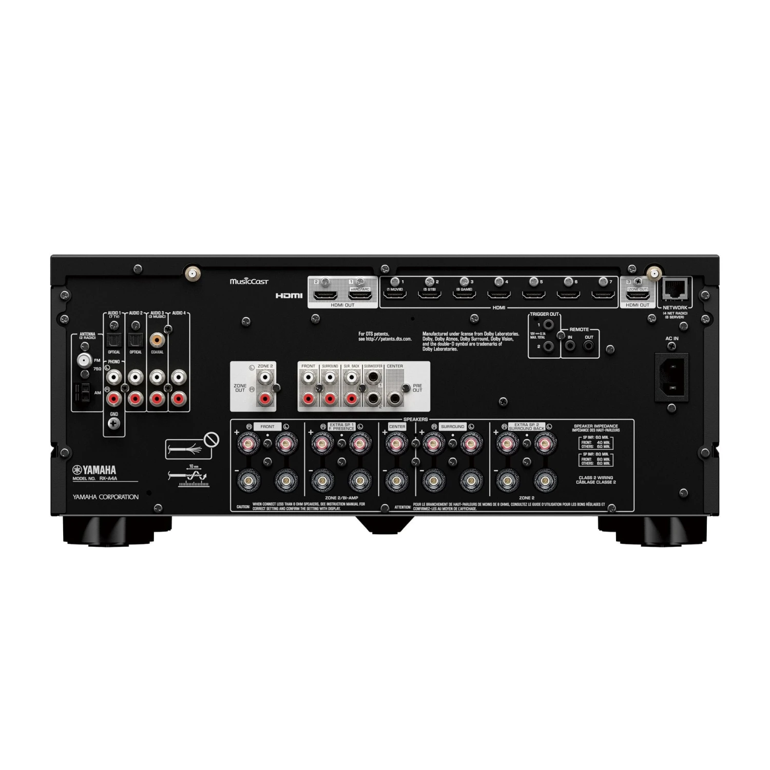 YAMAHA RX-A4A AVENTAGE 7.1-Channel AV Receiver With MusicCast 3 YAMAHA RX-A4A AVENTAGE 7.1-Channel AV Receiver With MusicCast - Image 3