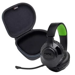 JBL Quantum 360X Wireless Over-Ear Performance Gaming Headphone Bundle With GSport Case (Black)