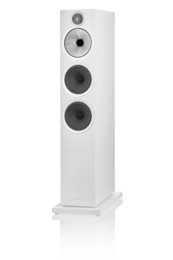 Bowers & Wilkins 603 S3 Floorstanding Speakers (Each) 30 Bowers & Wilkins 603 S3 Floorstanding Speakers (Each) -Home Electronics Store B W 603S3WhiteAngledGrilleOff