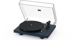 Pro-Ject Debut Carbon EVO Turntable With Sumiko Rainier Cartridge -Home Electronics Store Debut Carbon Evo Satin Blue Dustcover