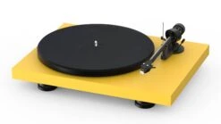 Pro-Ject Debut Carbon EVO Turntable With Sumiko Rainier Cartridge -Home Electronics Store Debut Carbon Evo Satin Yellow