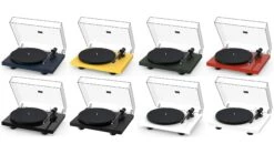 Pro-Ject Debut Carbon EVO Turntable With Sumiko Rainier Cartridge -Home Electronics Store Debut Carbon Evolution Dustcover Finishes