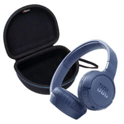 JBL Tune 660NC On-Ear Headphones With GSport Travel Case -Home Electronics Store JBL TUNE 660NC Bundle blue