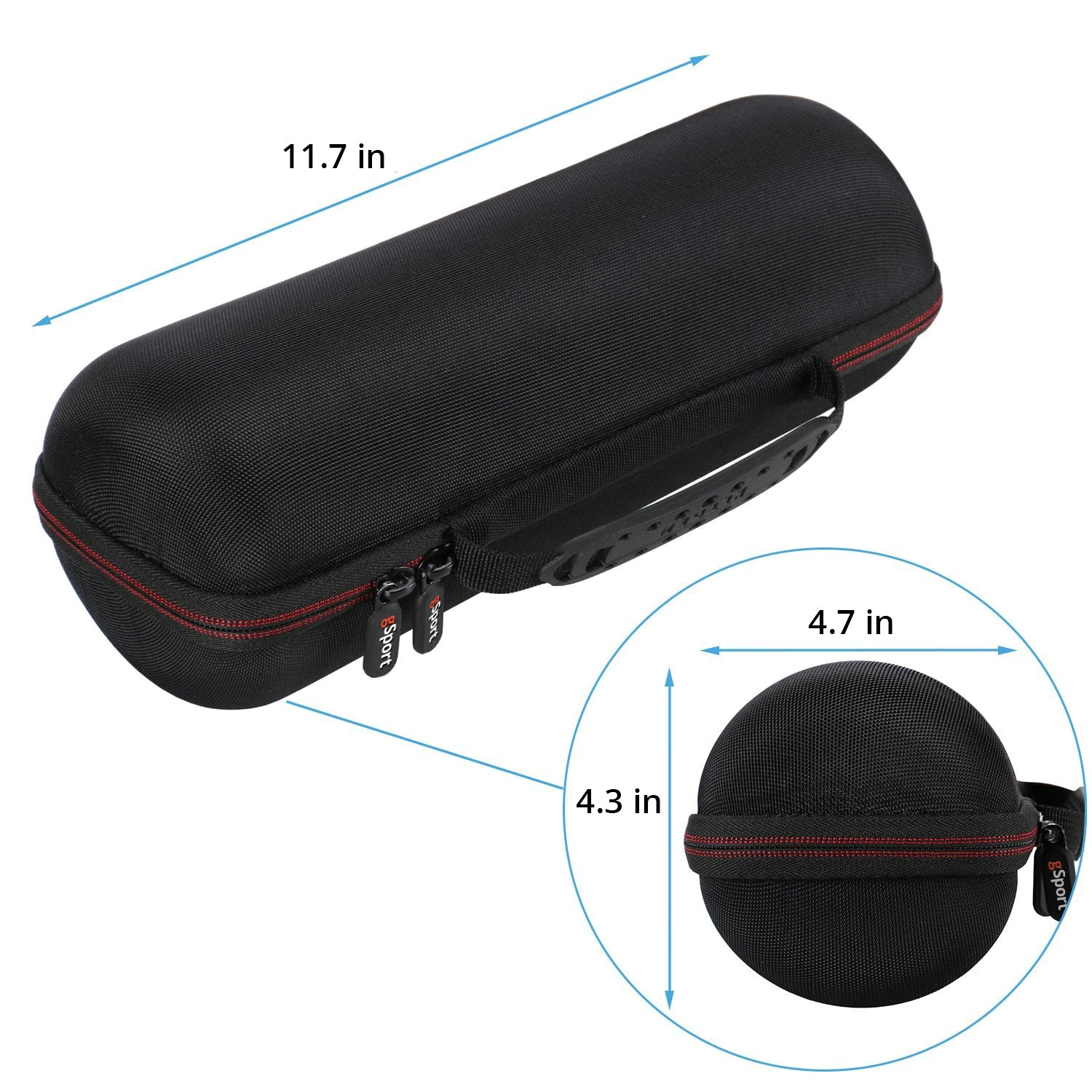 GSport Deluxe EVA Protective Travel Case For JBL CHARGE Portable Bluetooth Speakers (Black) 2 GSport Deluxe EVA Protective Travel Case For JBL CHARGE Portable Bluetooth Speakers (Black) - Image 2