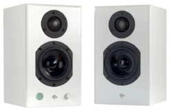 Totem KIN Play Mini Powered Bookshelf Speakers With Phono Stage (Pair) -Home Electronics Store KINPLAYMiniWhite 00192