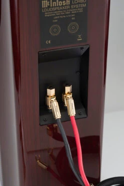 McIntosh LCR80 3-Way Center-Cannel Speaker -Home Electronics Store LCR80BackRWcableconnector