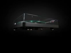 NAD Electronics C 588 2-Speed Turntable With 9" Carbon Fiber Tonearm (Black) -Home Electronics Store NAD C 588 3 4 with Cover Black on Black