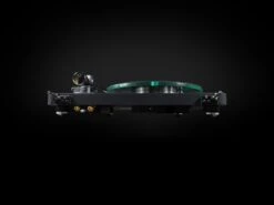 NAD Electronics C 588 2-Speed Turntable With 9" Carbon Fiber Tonearm (Black) -Home Electronics Store NAD C 588 Rear No Cover Black on Black