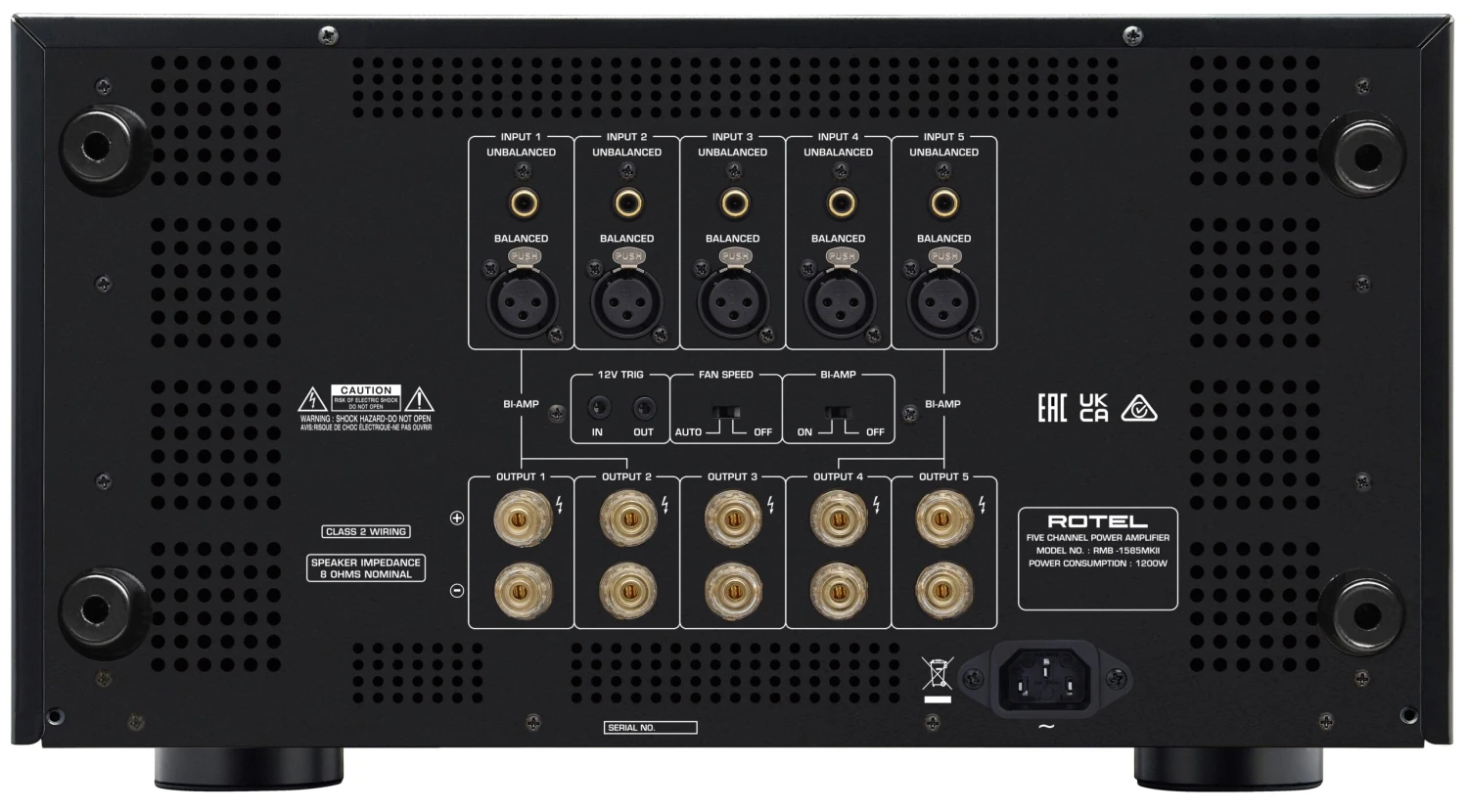 Rotel RMB-1585 MKII Multi-Channel Power Amplifier 3 Rotel RMB-1585 MKII Multi-Channel Power Amplifier - Image 3