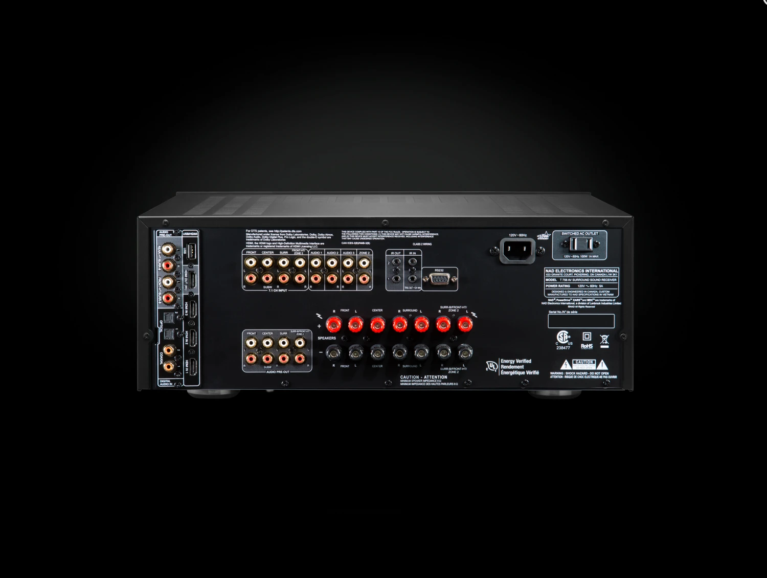 NAD T758 V3i AV Receiver 5 NAD T758 V3i AV Receiver - Image 5