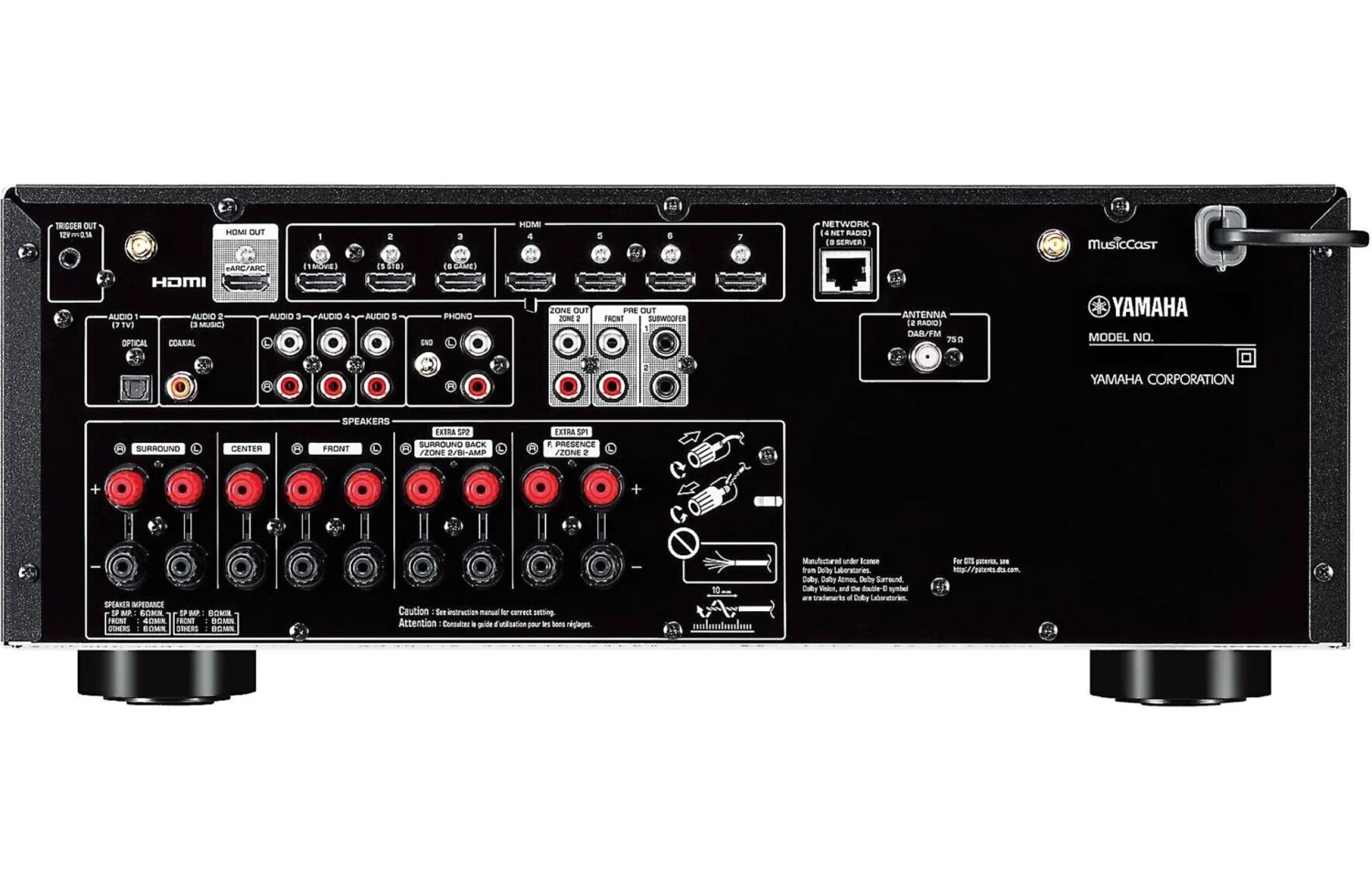 YAMAHA RX-V6A 7.2-Channel AV Receiver With MusicCast 2 YAMAHA RX-V6A 7.2-Channel AV Receiver With MusicCast - Image 2