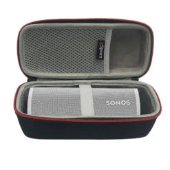 Sonos Roam Portable Smart Speaker With GSport Deluxe Hardshell Travel Case -Home Electronics Store gSport Case Sonos Roam Open Inside White