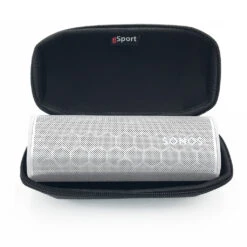 Sonos Roam Portable Smart Speaker With GSport Carbon Hardshell Travel Case -Home Electronics Store gSport Sonos Roam Carbon Open Inside White