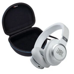 JBL LIVE 660NC Wireless Over-Ear Noise-Cancelling Headphones Bundle With GSport Case -Home Electronics Store gSport half moon case JBL Live 660NC white