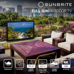 SunBrite Pro 2 Series Full Sun 4K UHD 1000 NIT Outdoor TV - 65" - Black -Home Electronics Store pro2 v2 s2 06788