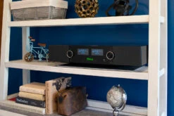 McIntosh RS250 Wireless Loudspeaker System -Home Electronics Store rs250 lifestyle shelf