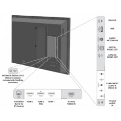 SunBrite Veranda Series 55-Inch 4K HDR Full Shade Outdoor TV (Black) 11 SunBrite Veranda Series 55-Inch 4K HDR Full Shade Outdoor TV (Black) -Home Electronics Store veranda hdr ports