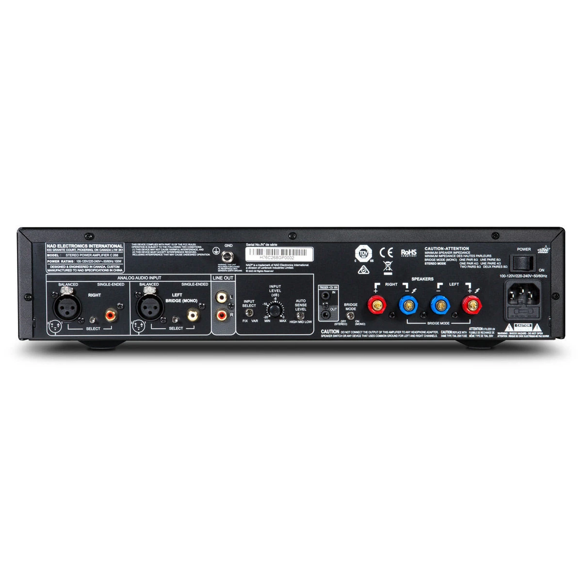 NAD Electronics C 268 Stereo Power Amplifier 3 NAD Electronics C 268 Stereo Power Amplifier - Image 3
